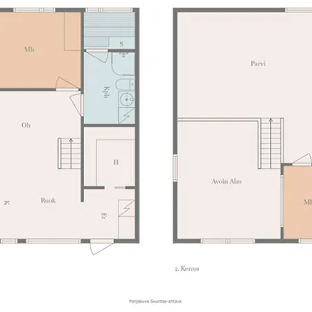 Aurinkorinne 2 - Modern 2bd & Loft, Free Wifi & Sauna * Syöte